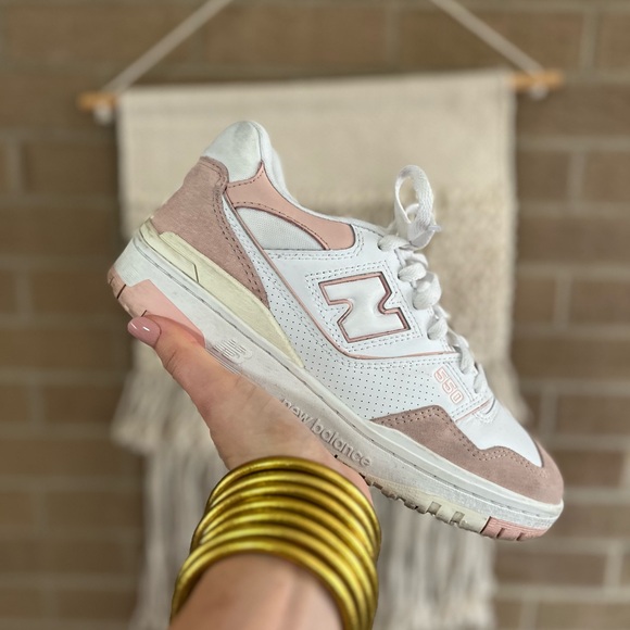 New Balance Shoes - New Balance Women's White and Light Pink Sneakers